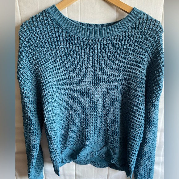 Blue Knit Sweater - Picture 1 of 4